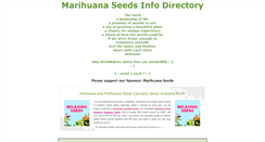 Desktop Screenshot of marihuanaseeds.info