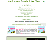 Tablet Screenshot of marihuanaseeds.info